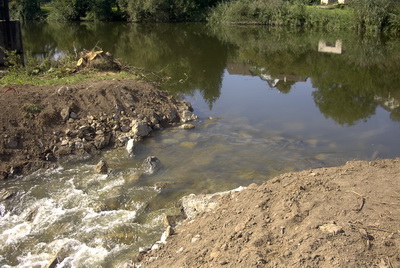 Ausstieg aus Fischpass - Anbindung an Oberwasser