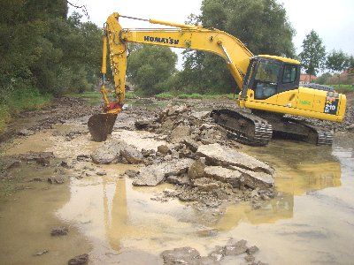 Biologische Baubegleitung: Strukturierung Restwasser